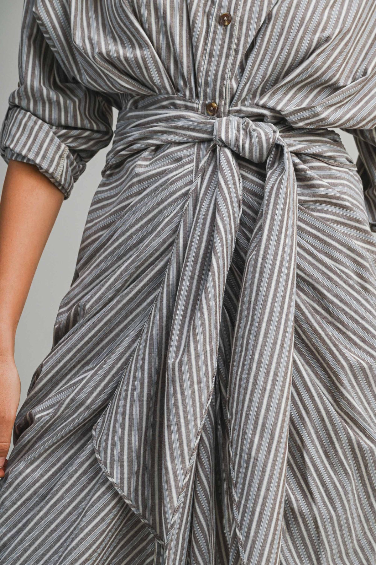 Striped Button Down Dress