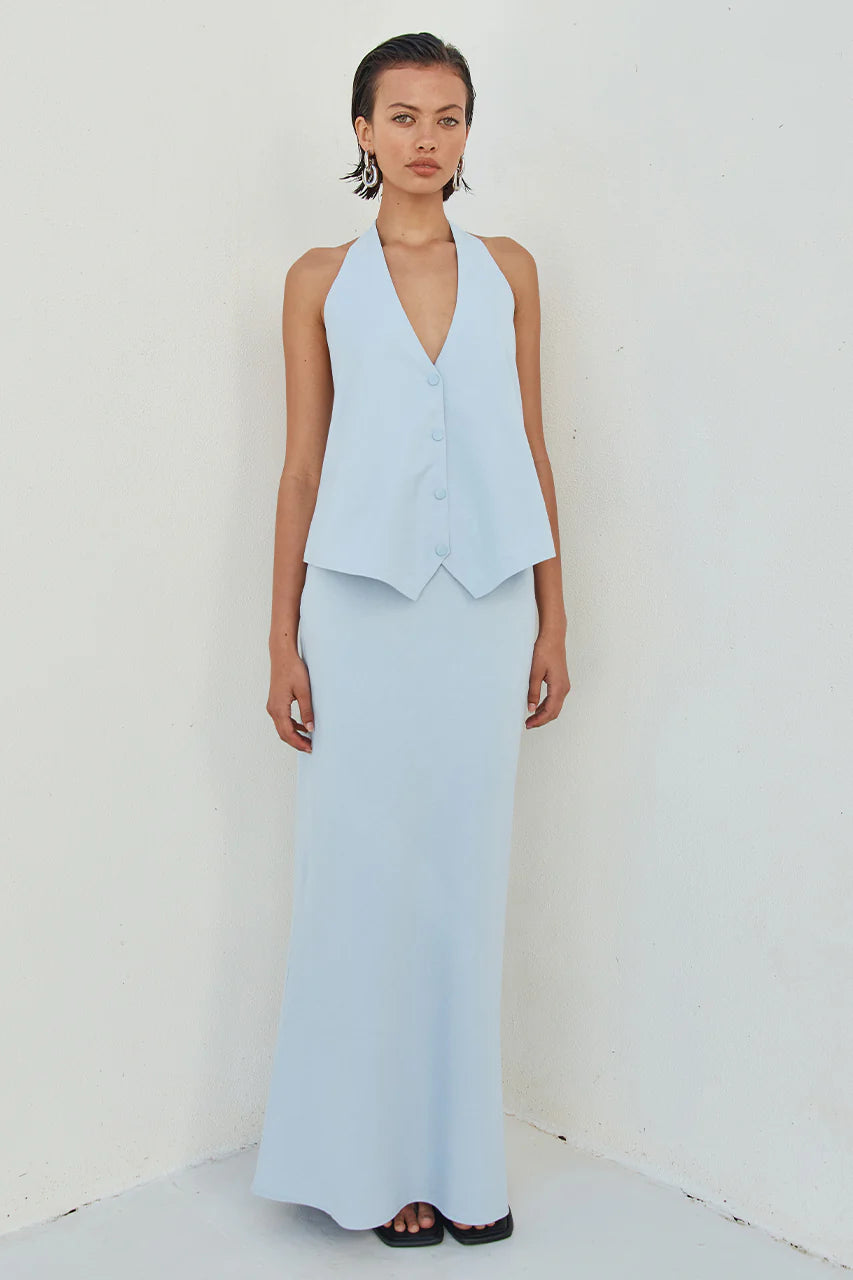 Brioni Linen Maxi Skirt