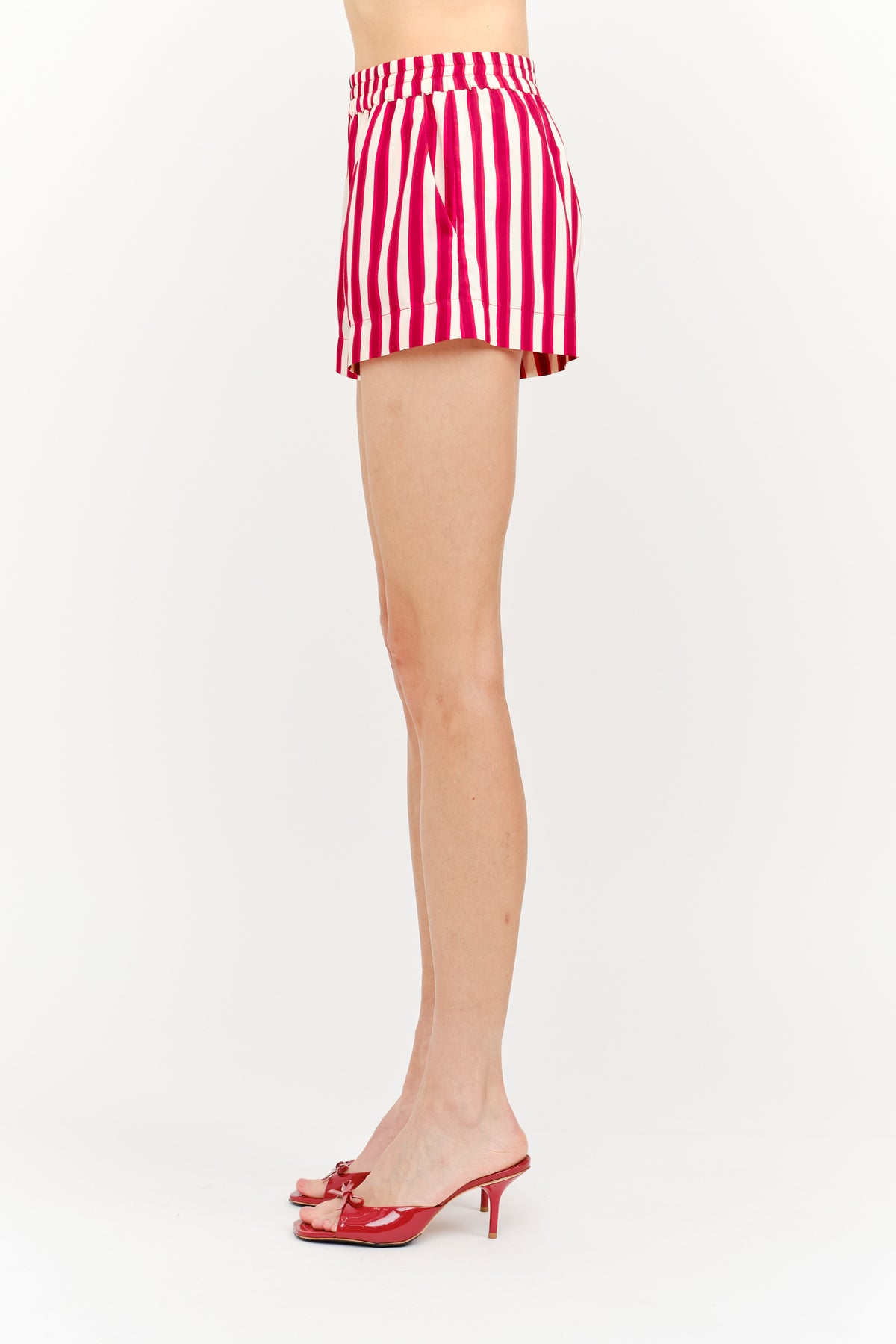 Juni Striped Short - Red/White