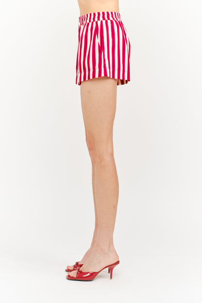 Juni Striped Short - Red/White