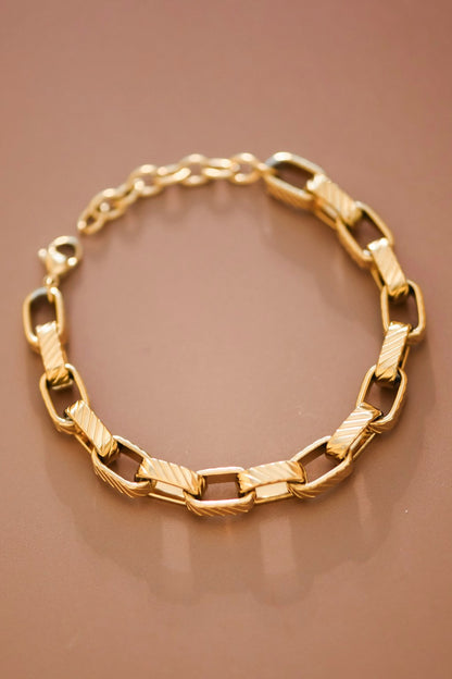 Chunky Box Chain Link Bracelet