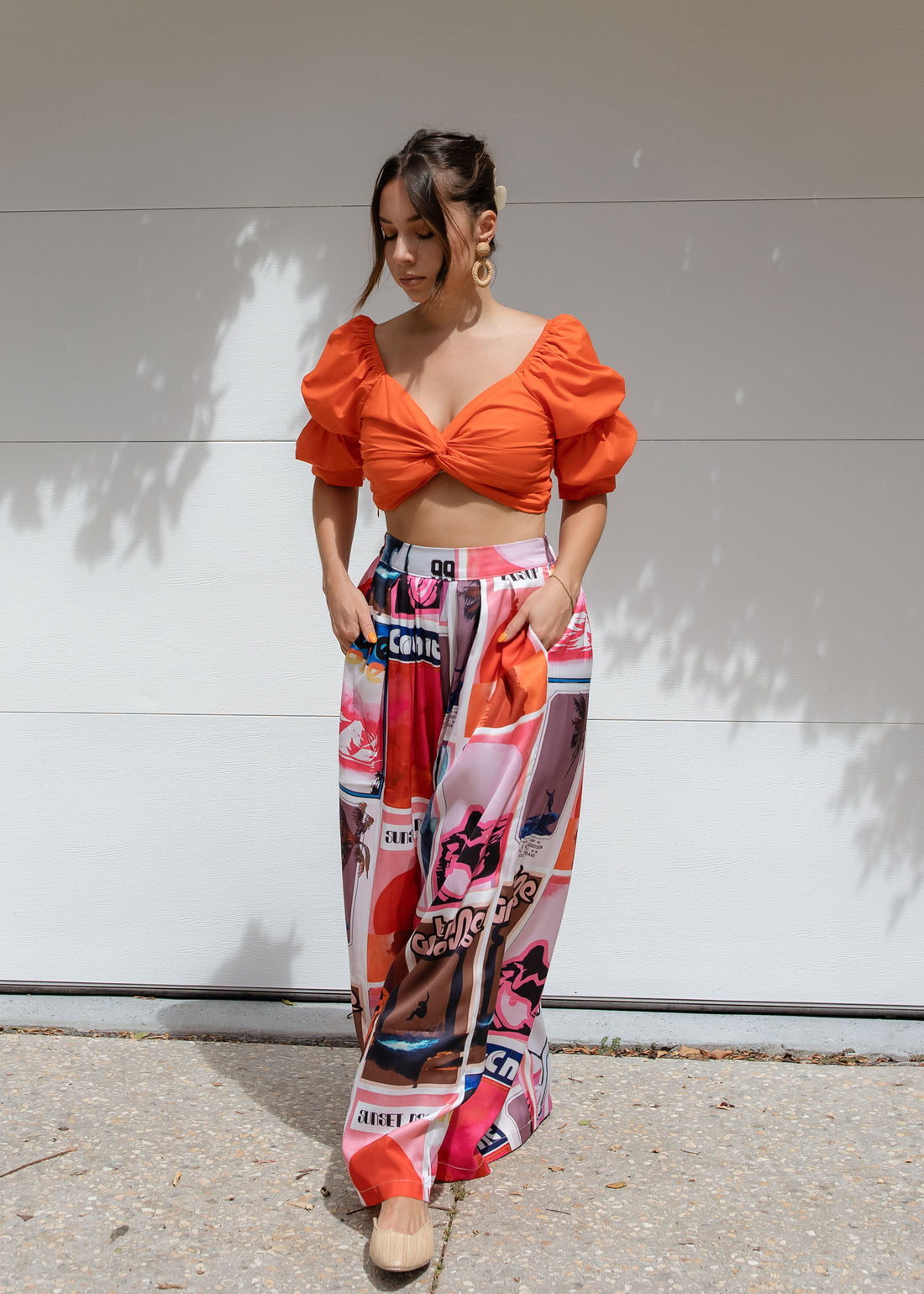 Cabana Puff Sleeve Top