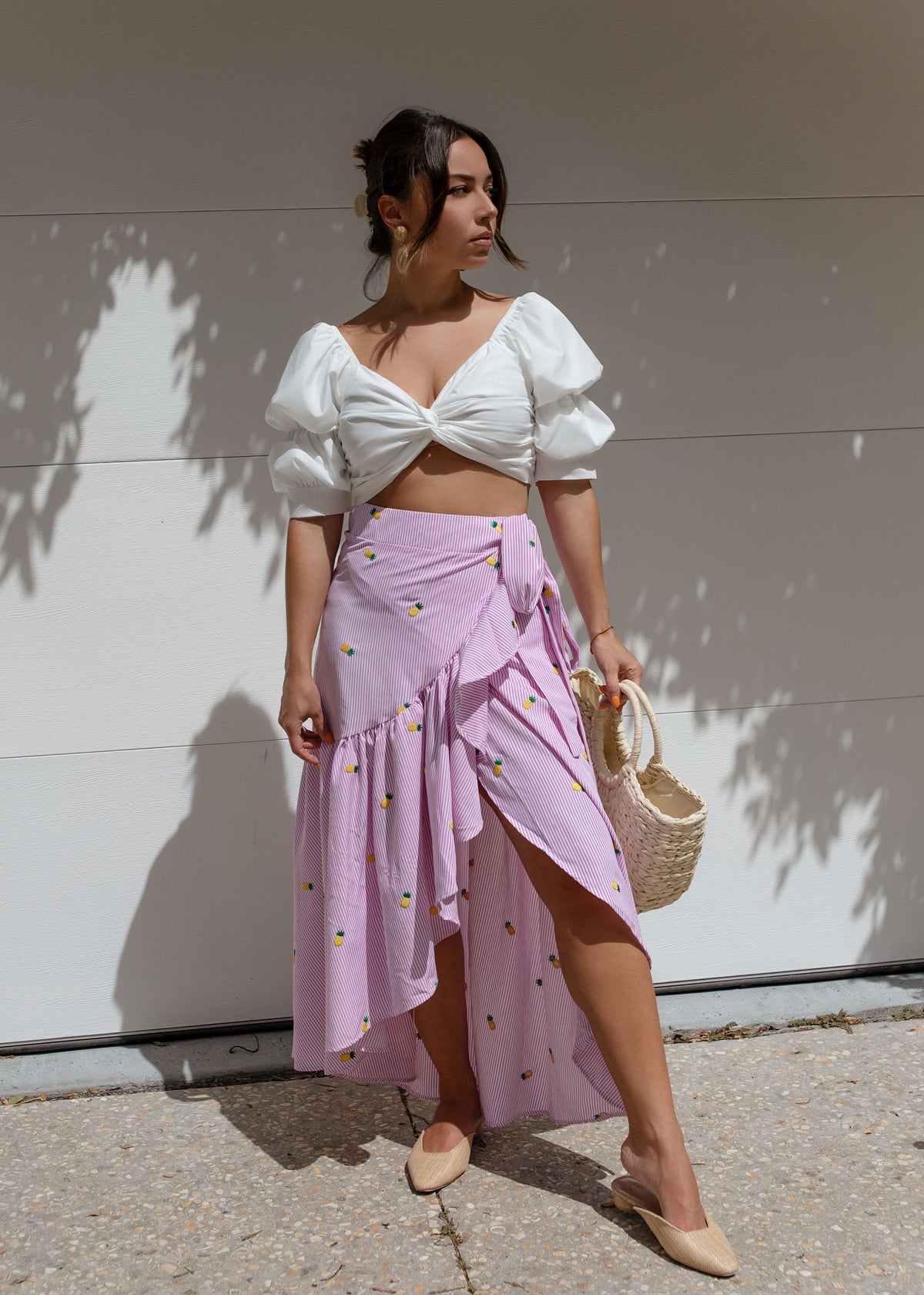Cabana Puff Sleeve Top