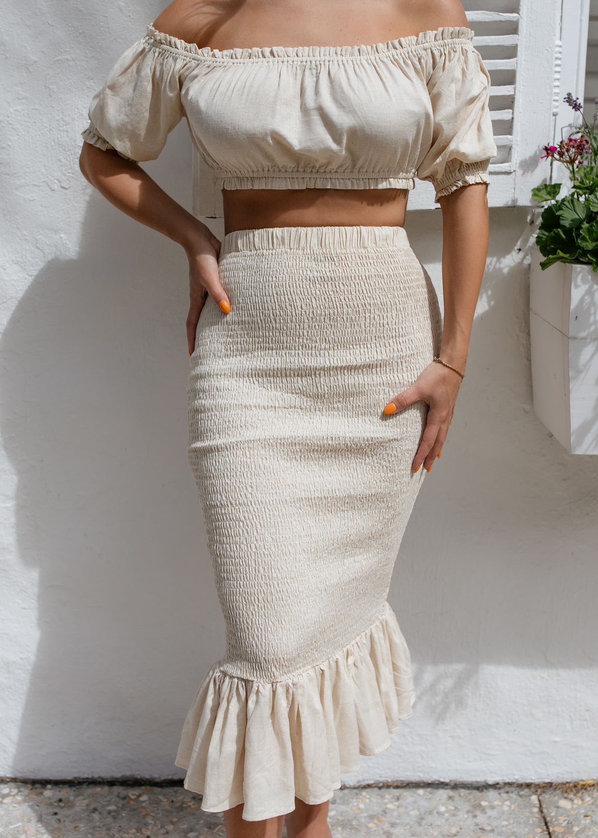 Bali Skirt + Top Smocked Set